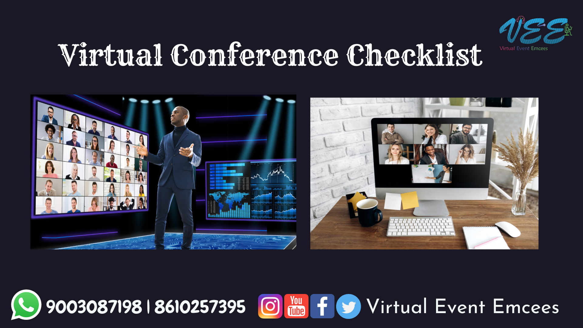 Checklist for Virtual Conference by Chennai Male Host RK Thamizharasan