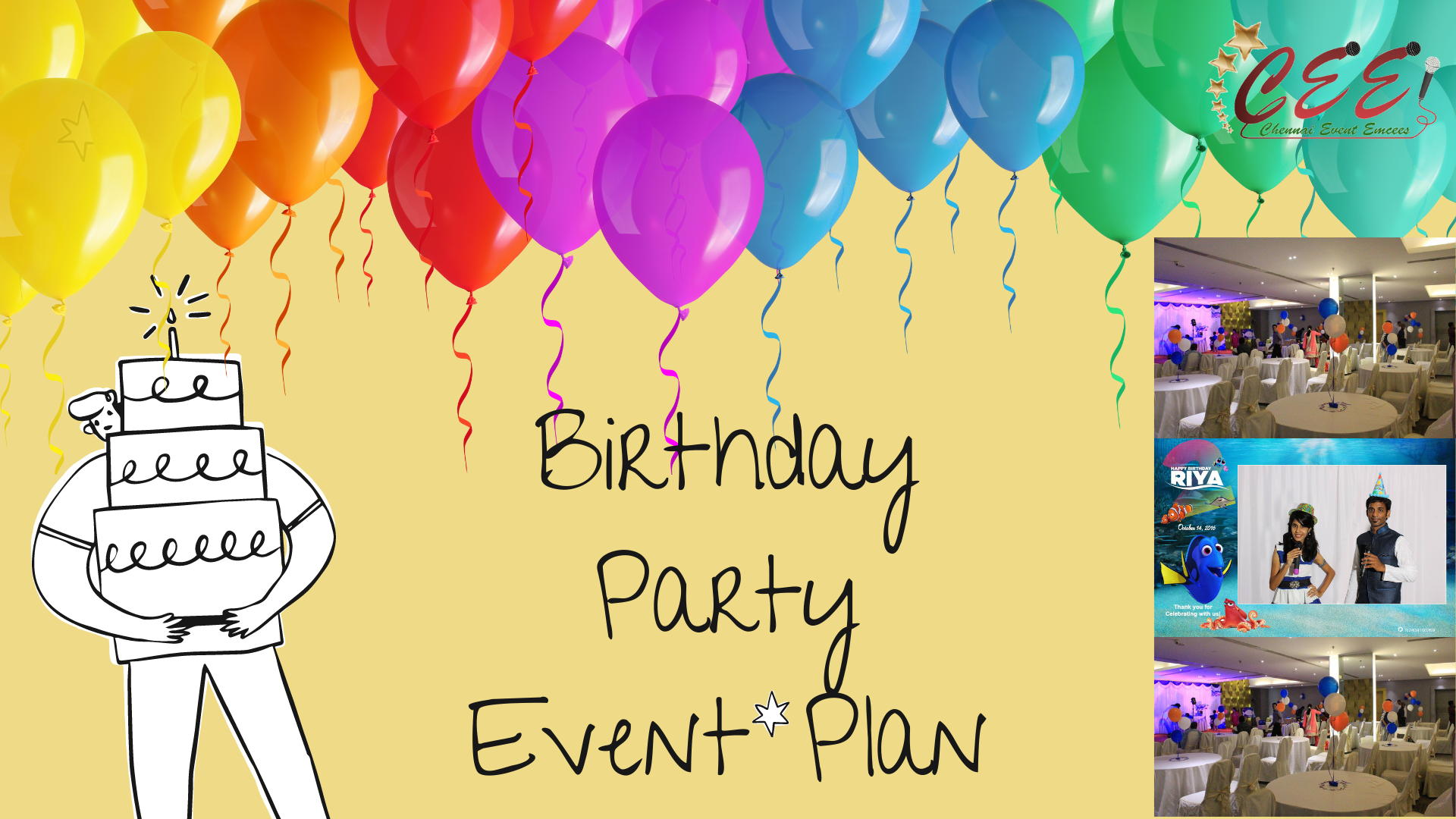 Event Plan for Birthday Party by Chennai Male Emcee Thamizharasan Karunakaran