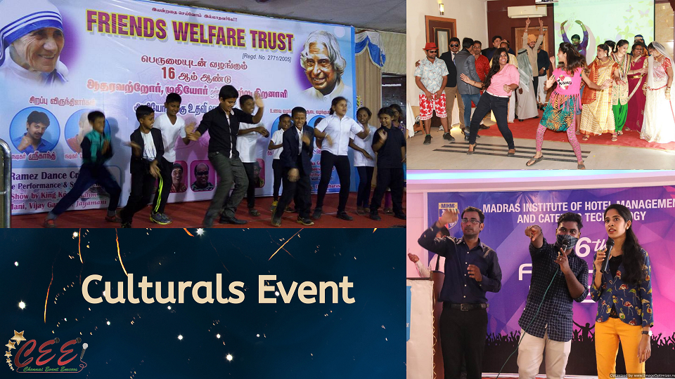 Event Plan for Cultural Events by Chennai Male Emcee Thamizharasan Karunakaran