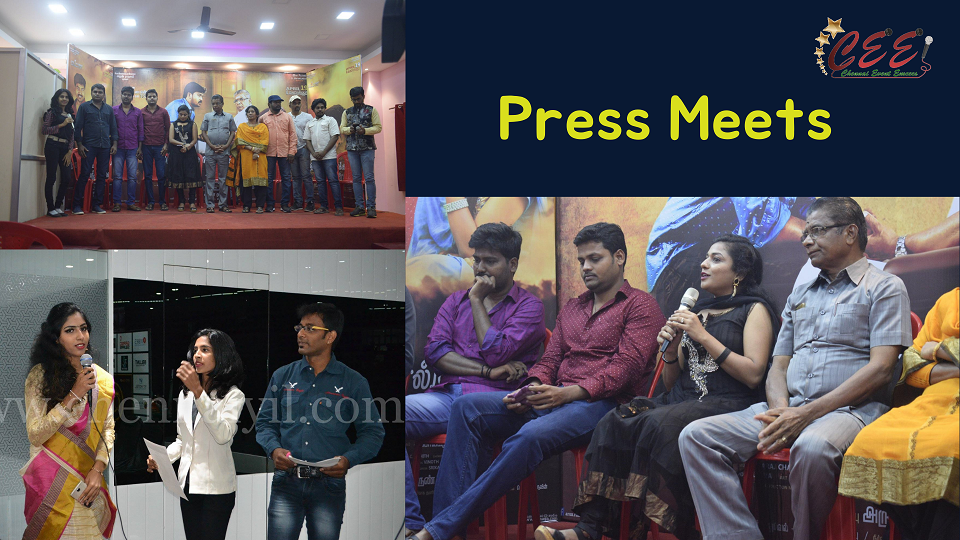 Event Plan for Press Meet by Chennai Male Emcee Thamizharasan Karunakaran