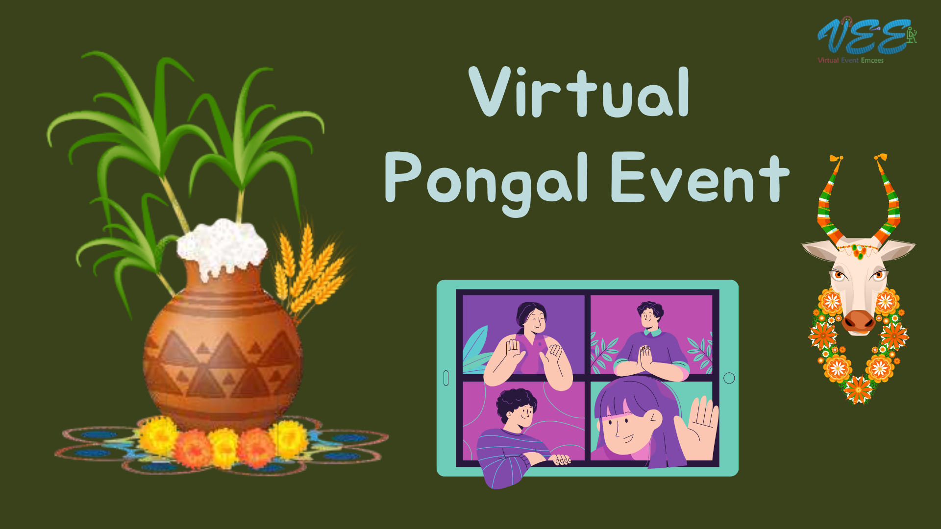 Event Plan for Virtual Pongal Event by Chennai Male Emcee Thamizharasan Karunakaran