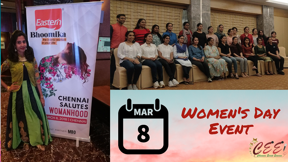 Event Plan for Women's Day Event by Chennai Male Emcee Thamizharasan Karunakaran