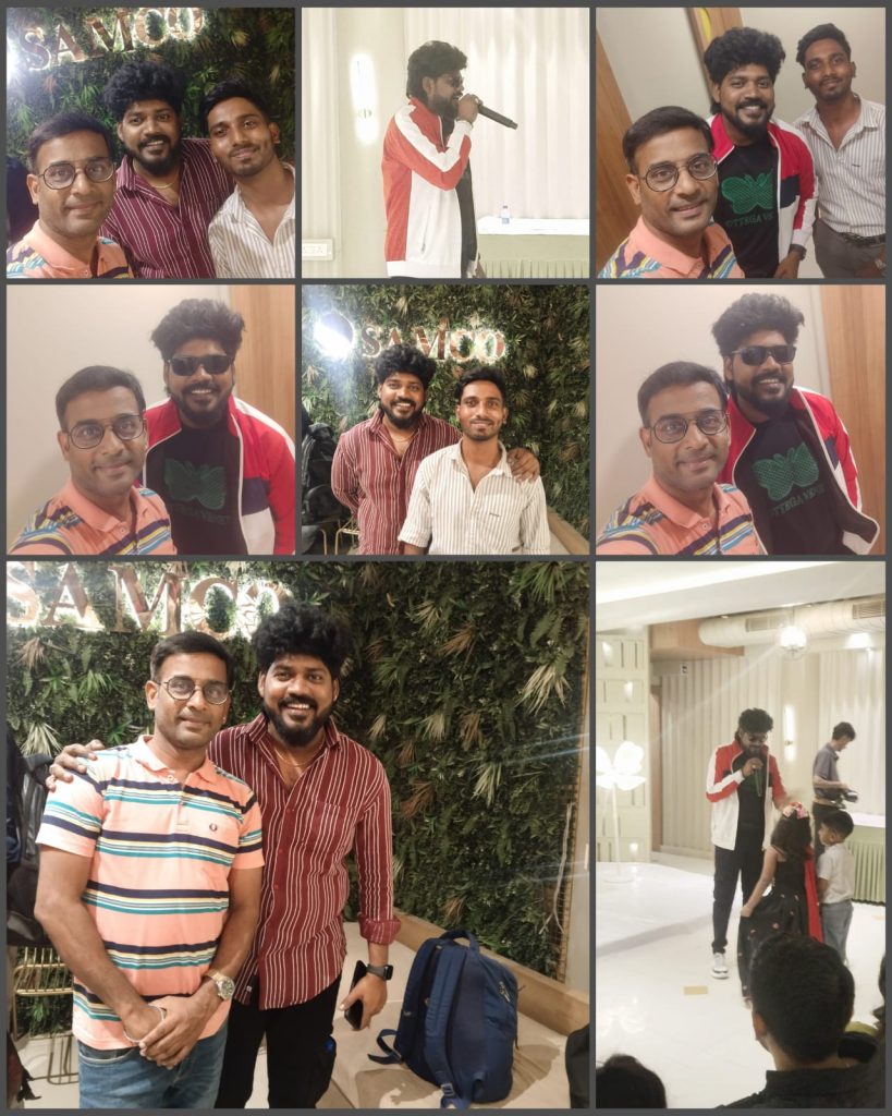 Mimicry Artist KPY Raja with Chennai Event Emcees Thamizharasan Vignesh