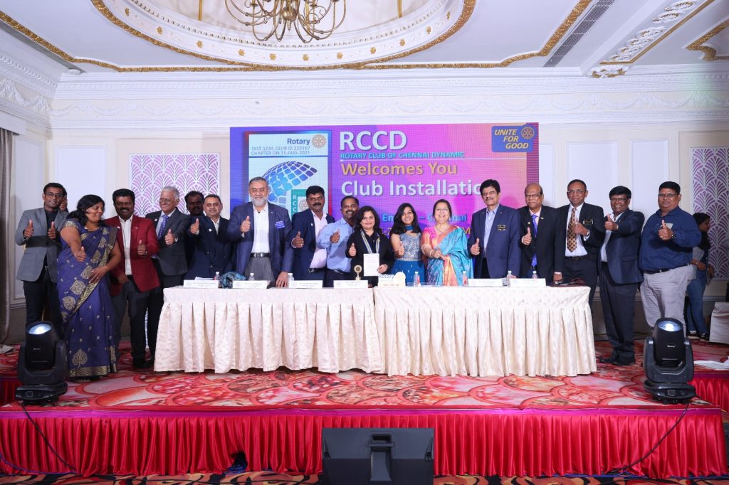 RI District 3234 Rotary Club of Chennai Dynamic Members at Installation Ceremony